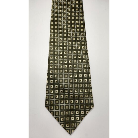 56" Gold Carlo Visconti Tie 100% Silk Made In Canada - Picture 3 of 6